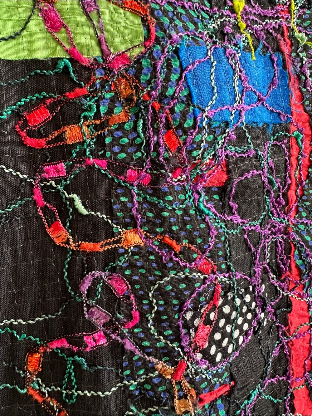Diane Prekup colorful stitching design A frame vest - Picture 12 of 13